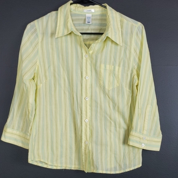 Old Navy Tops - 3/$15 Old navy yellow button down long sleeve